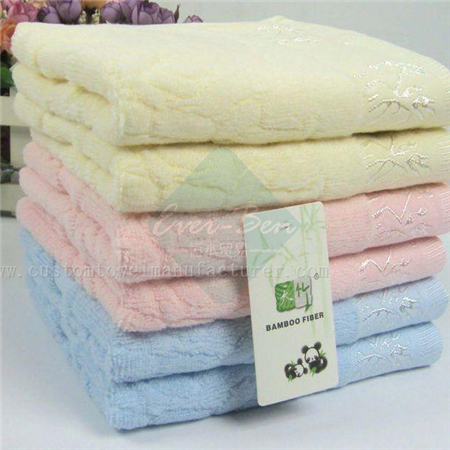 China Bulk Custom Jacquard Bamboo Towels Factory Bespoke Logo Embroidery Yoga Bamboo Towels Producer